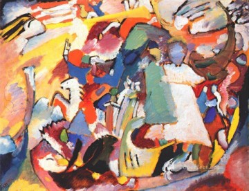  kandinsky pintura al %c3%b3leo - Ángel del Juicio Final Wassily Kandinsky